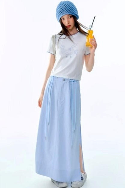 Tencel Parent-Child Short-Sleeved T-Shirt