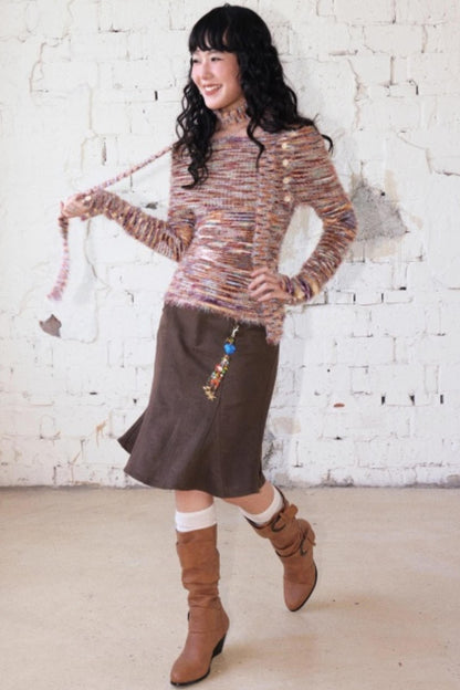 Toffee Candy Off-Shoulder Top