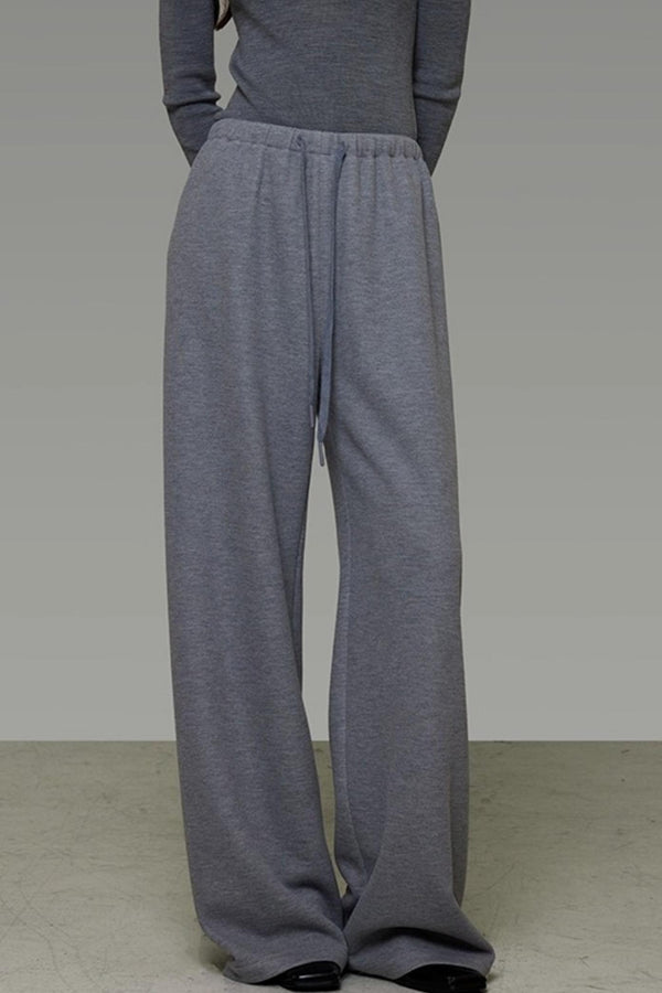 Drawstring Wide-Leg Pants