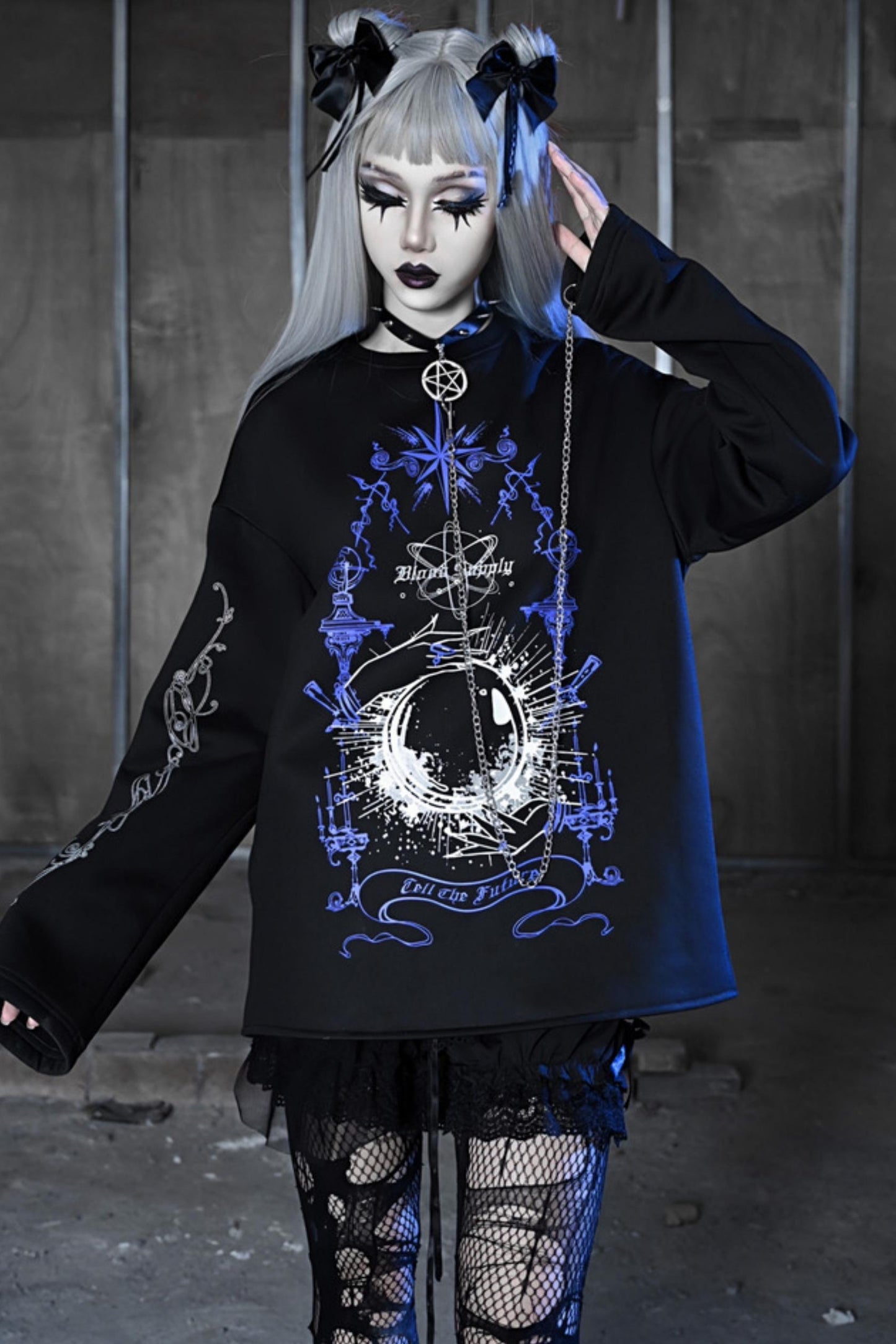 Gothic Magic Ball Velvet Top