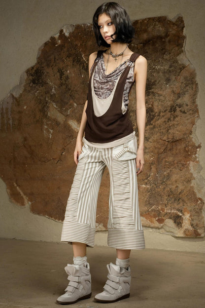 Dark Punk Cropped Pants