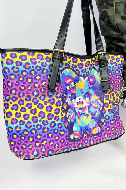 Rainbow Frise Leather Bag