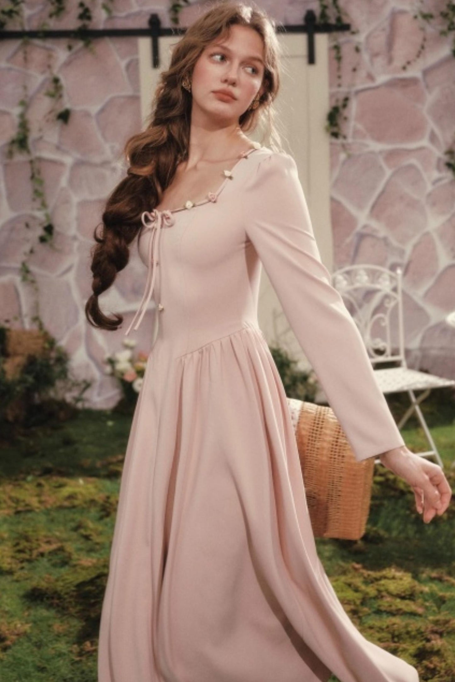 Vintage Lady Style Rose Retro Dress Set-Up