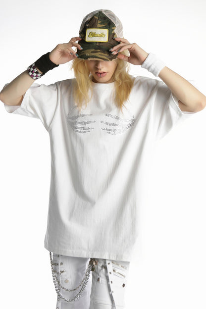 Skull Claw Rhinestone Tee