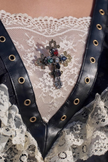 French Courtly Halloween Dress Set-Up