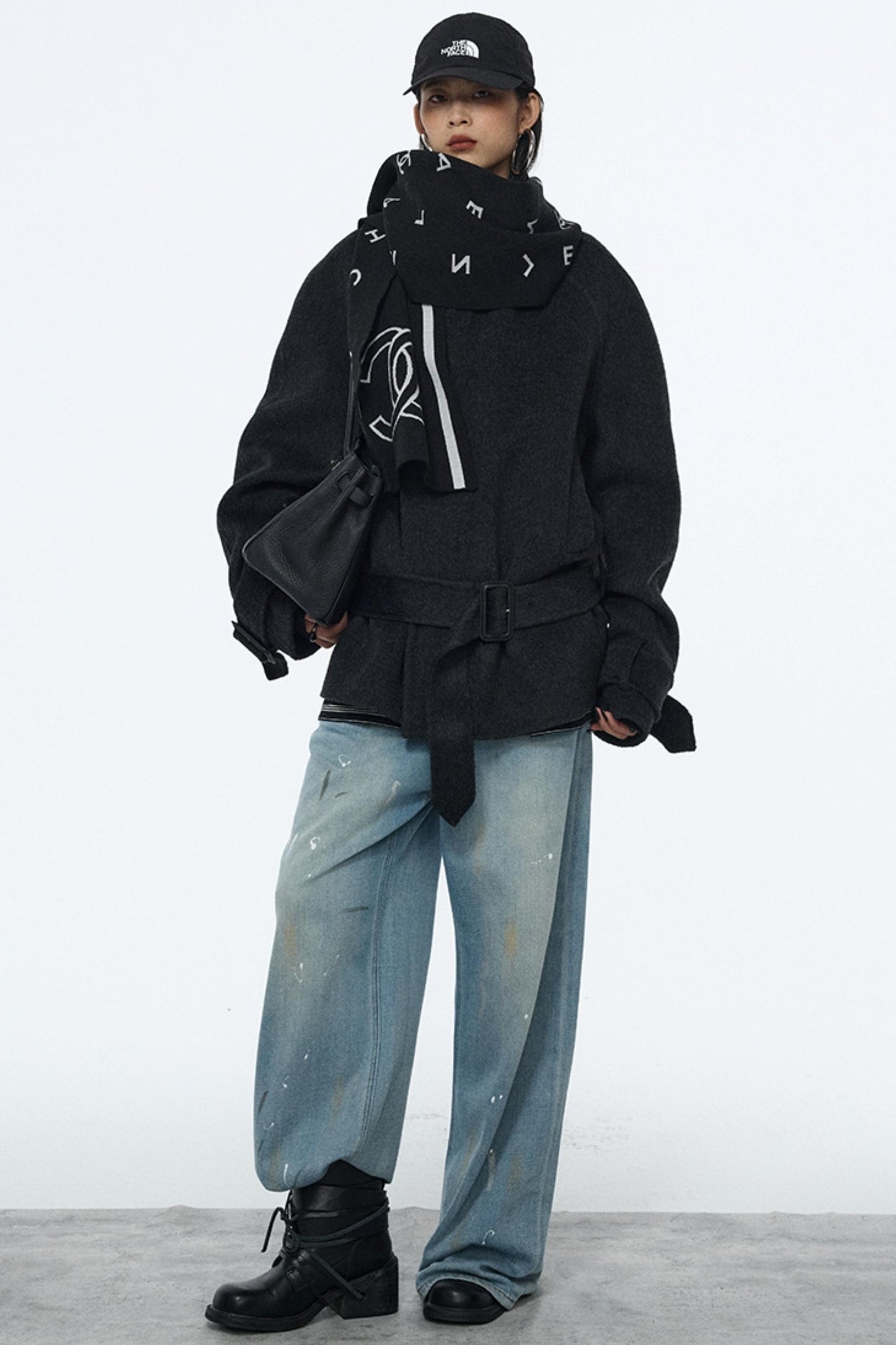 Splash-Ink Vintage Denim Pants