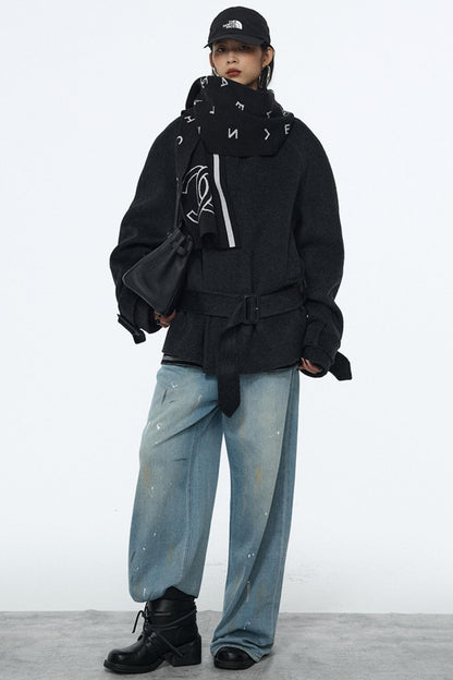 Splash-Ink Vintage Denim Pants