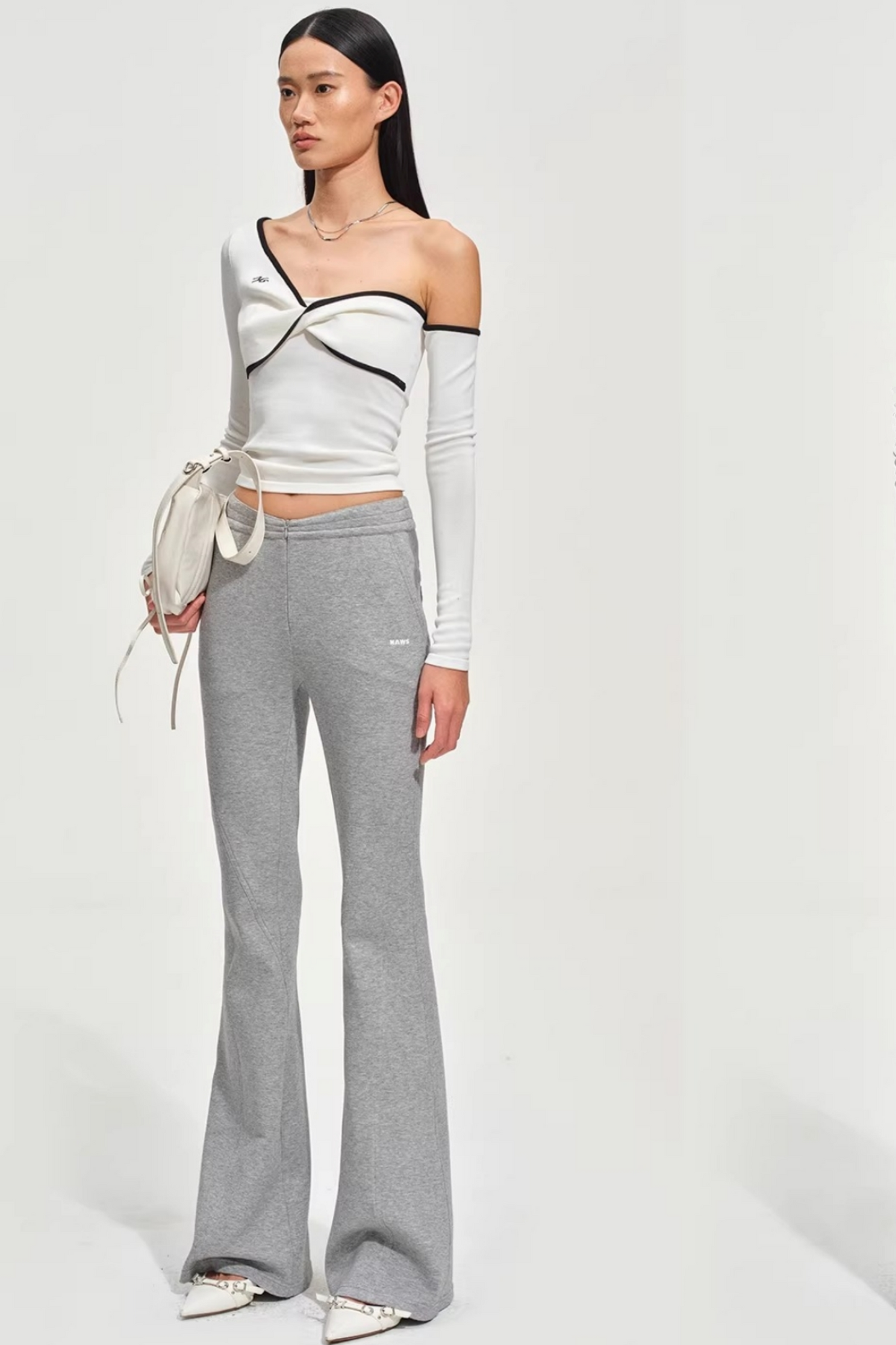 Sculpted Off-Shoulder Knit Top
