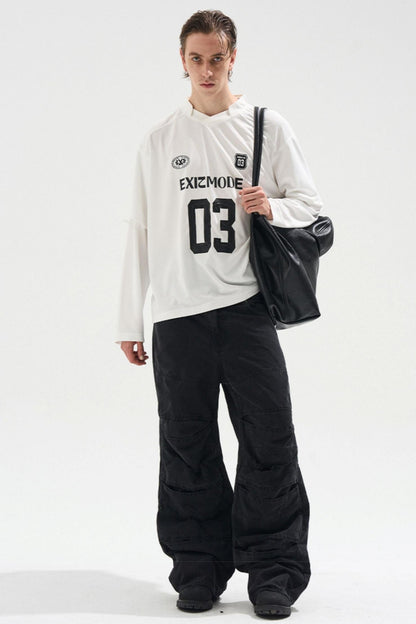 Striped Jersey Long Sleeve T-Shirt