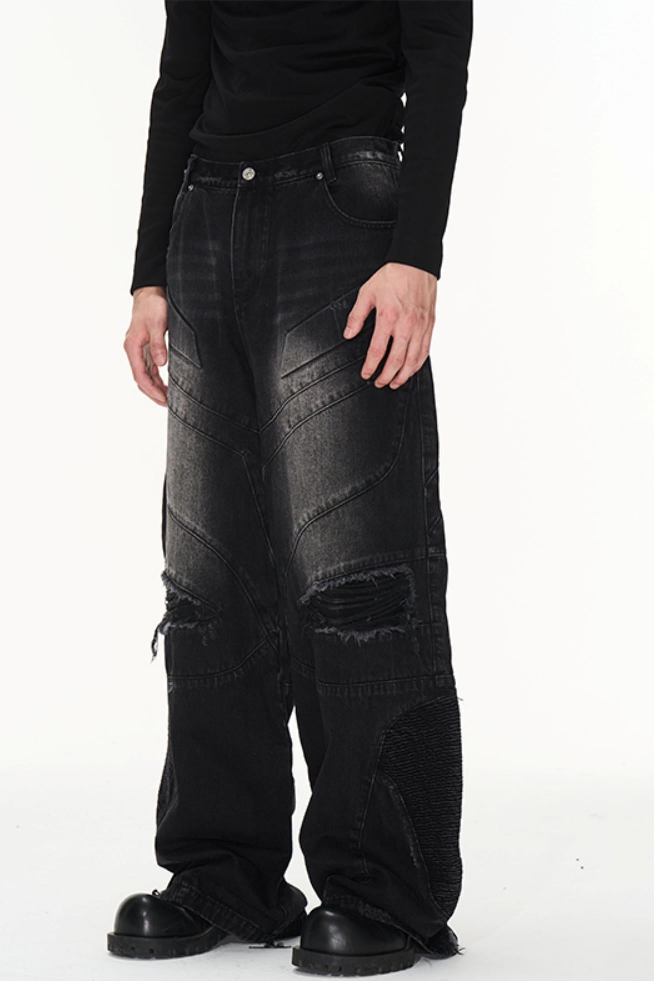Distressed Denim Jeans