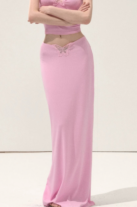 Butterfly Embroidery Summer Skirt
