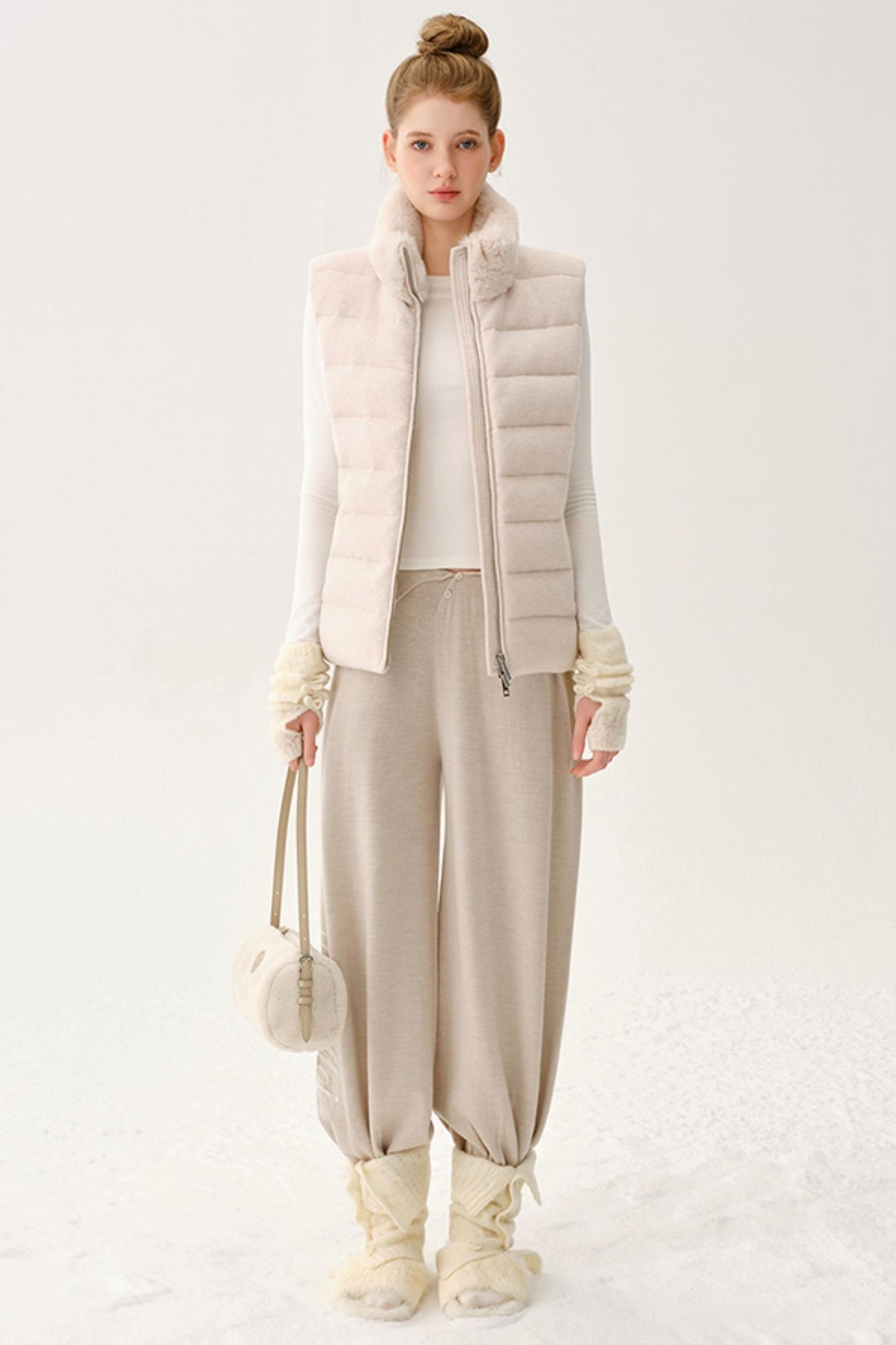 High-End Wool Knit Pants