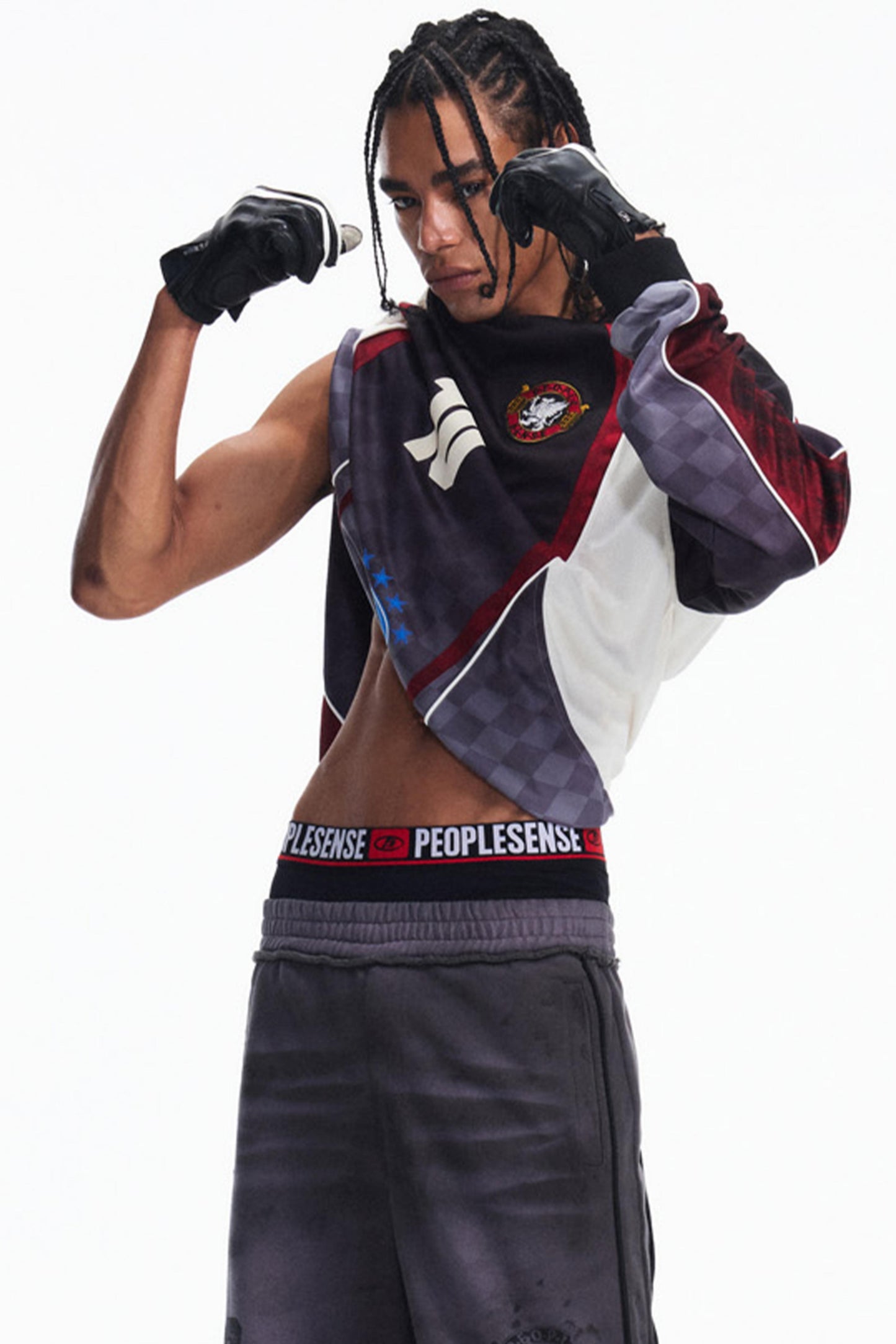 Racing Check Long Sleeve T-Shirt