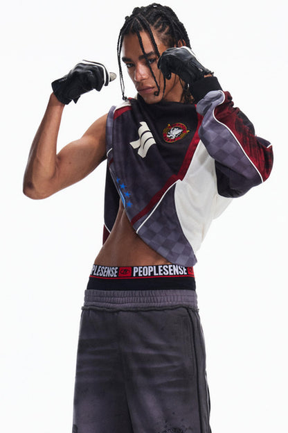 Racing Check Long Sleeve T-Shirt