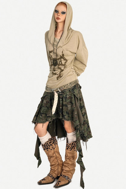 Autumn Hooded T-Shirt