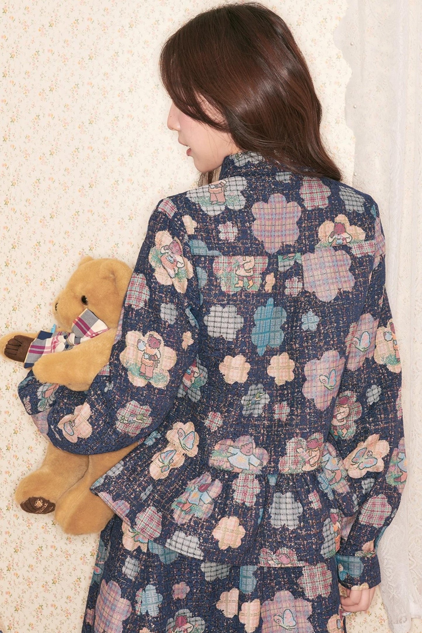 Autumn Flower Bear Skirt Set-Up