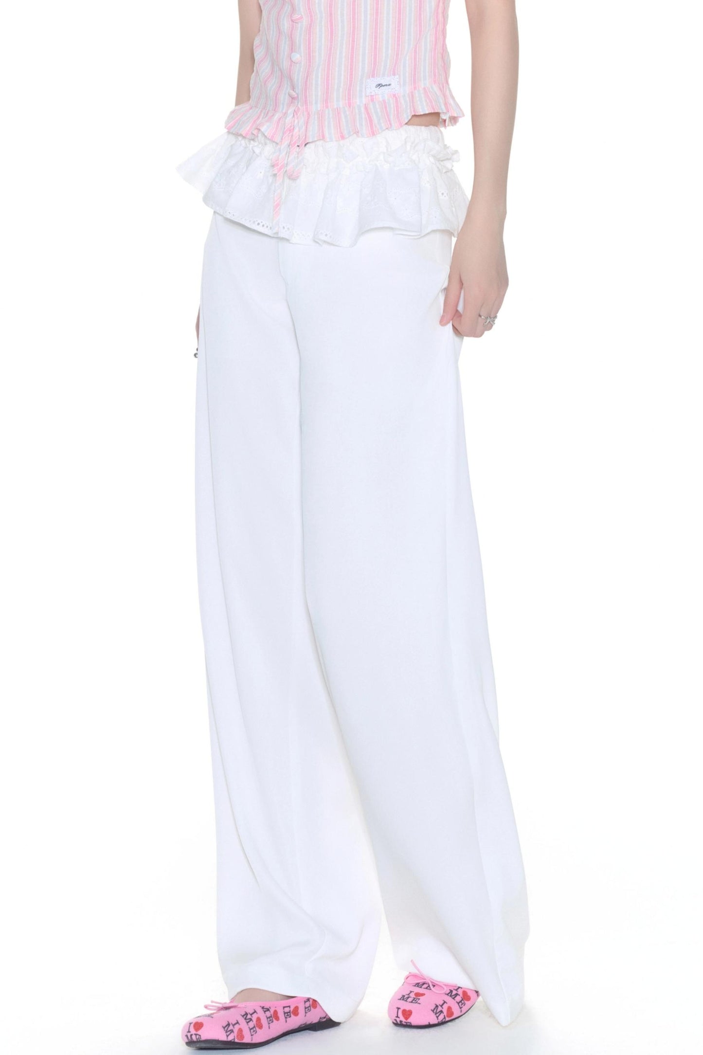 Color Wide-Leg Pants