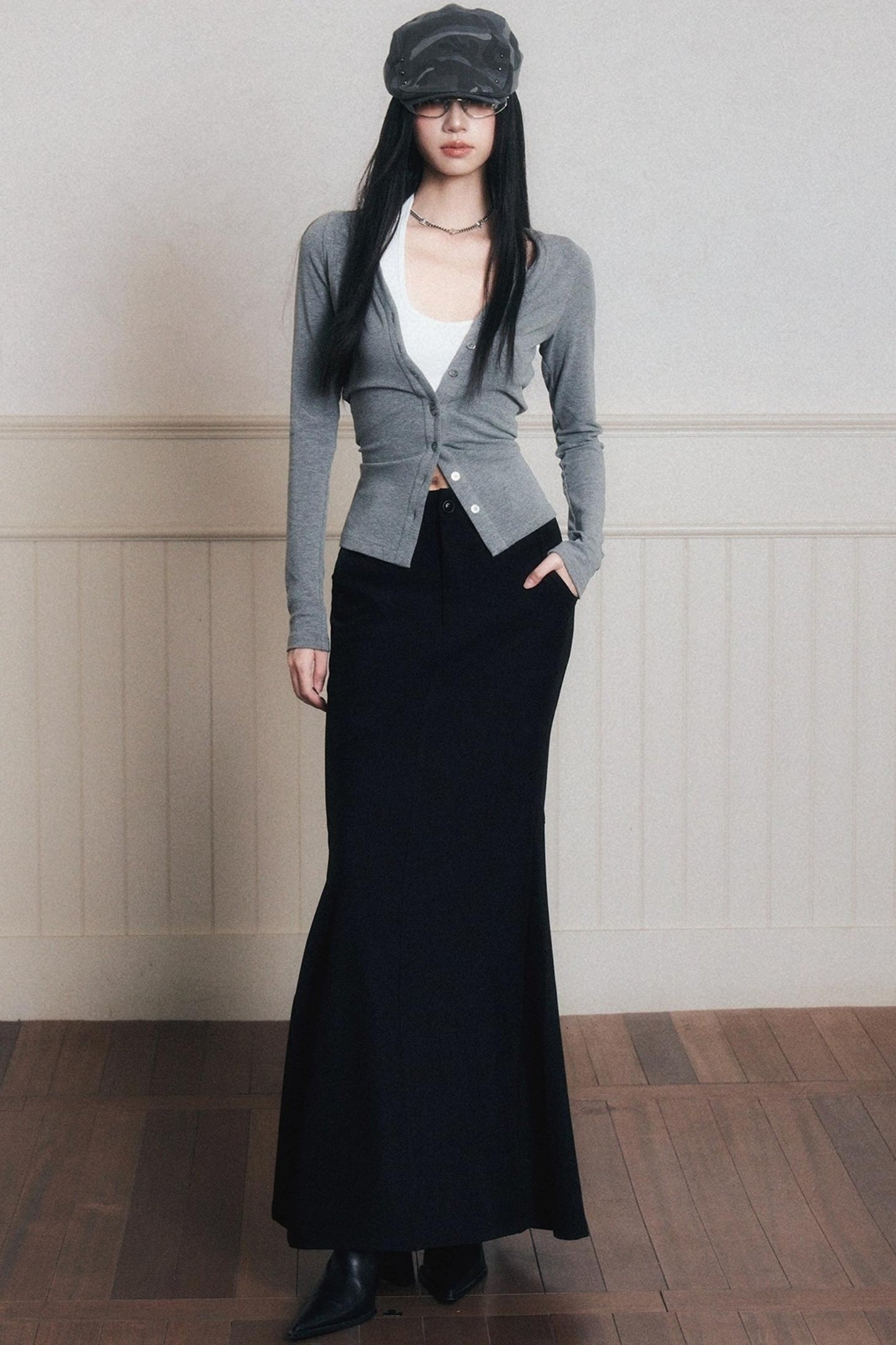 Mermaid High-Waisted A-Line Skirt