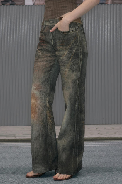 Autumn Sweet Retro Jeans