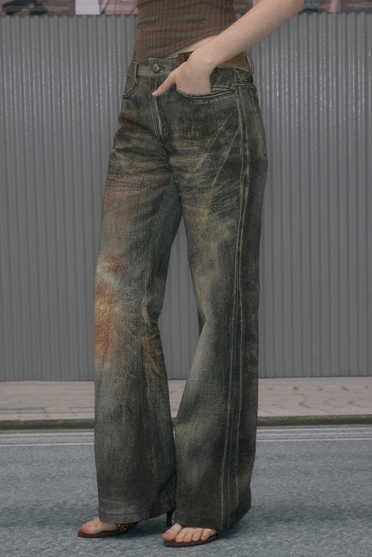 Autumn Sweet Retro Jeans