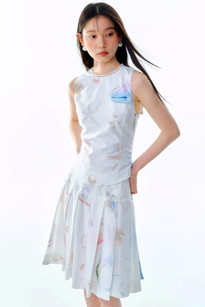 Starfish Pleated Skirt Set-Up