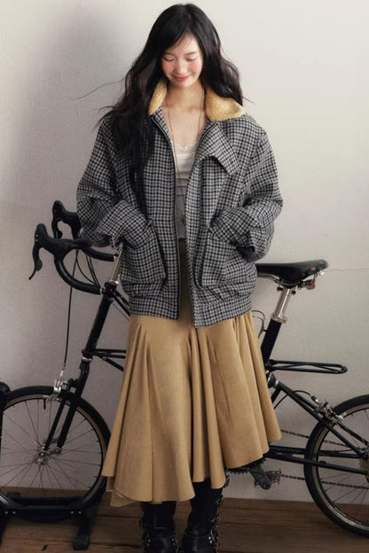 Slanted Edge Irregular Skirt