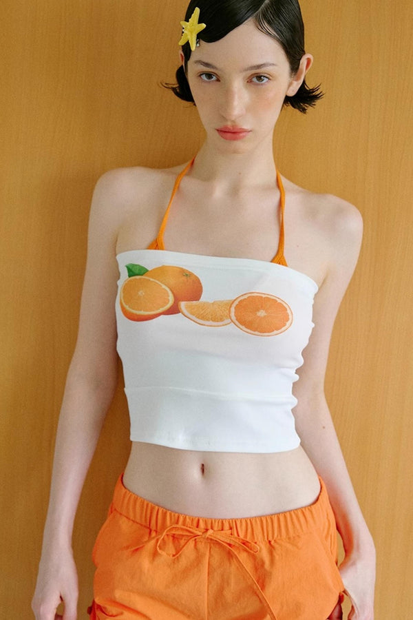 Tropical Citrus Bustier Set