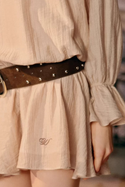 Girlish Ruffled Spring Dress