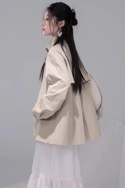 Milk Tea Brown Cape Coat