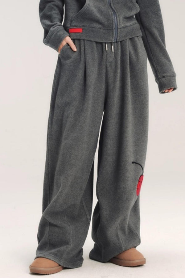 Hand-Painted 3D Embroidery Pants