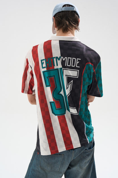 Digital Jersey Polo Top