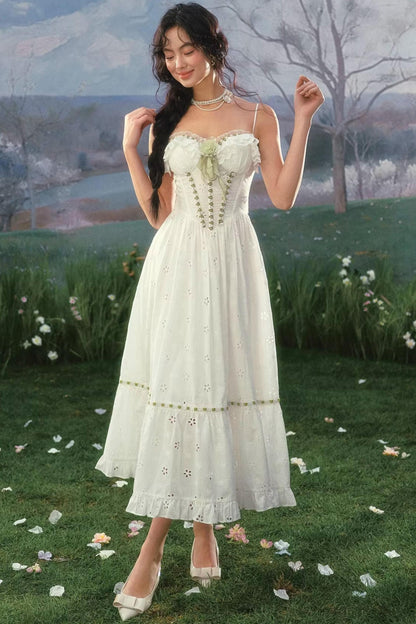 French Pastoral Floral Dress Set-Up