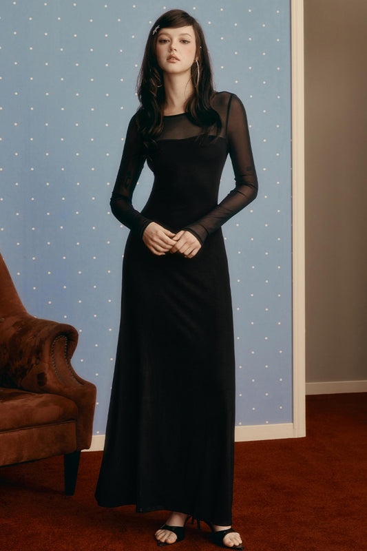 Mesh Patchwork Dress