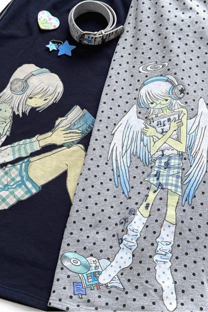 Ancient Gray Polka Dot Skirt