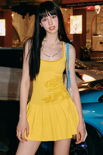 Summer Sweet Knit Halter Dress