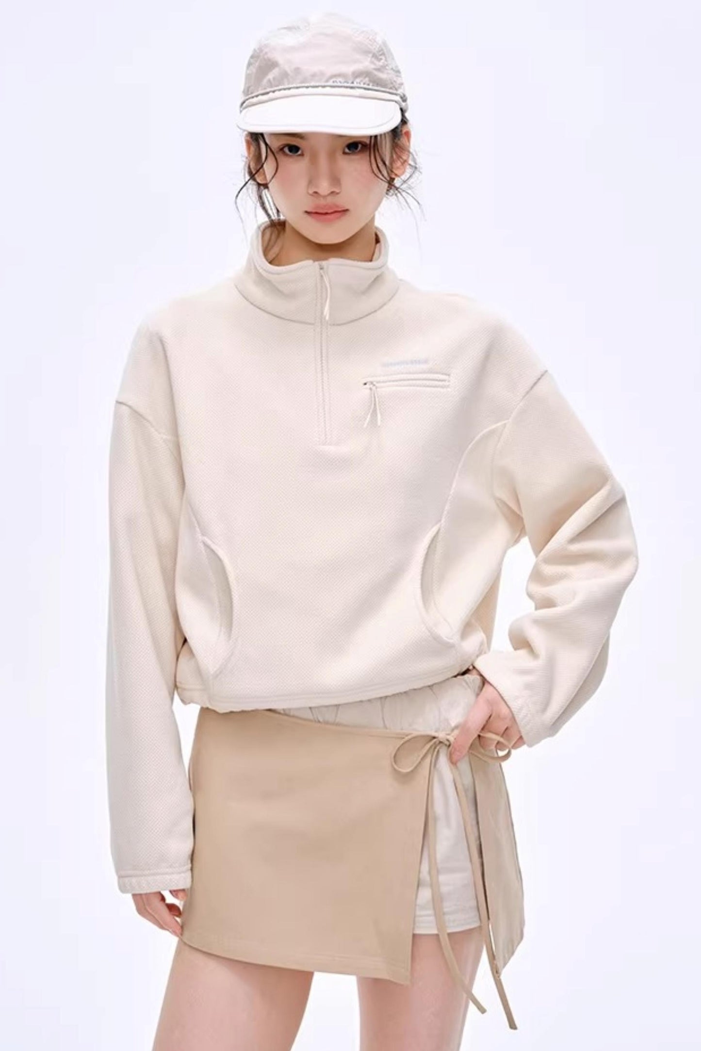 Side Slit Bow Pants Skirt