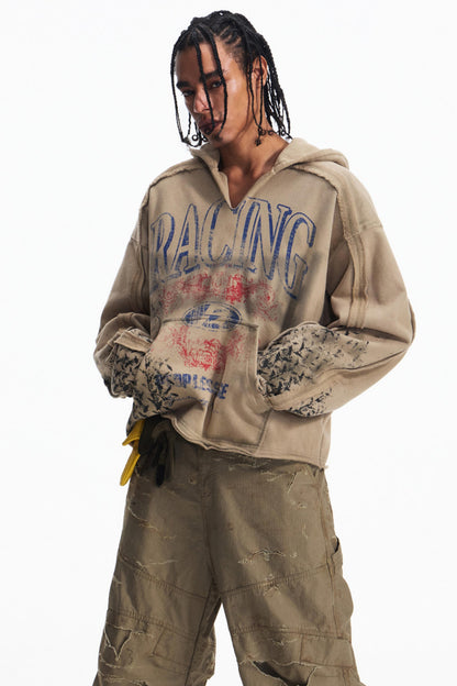 Vintage Racing  Khaki Heavy Top