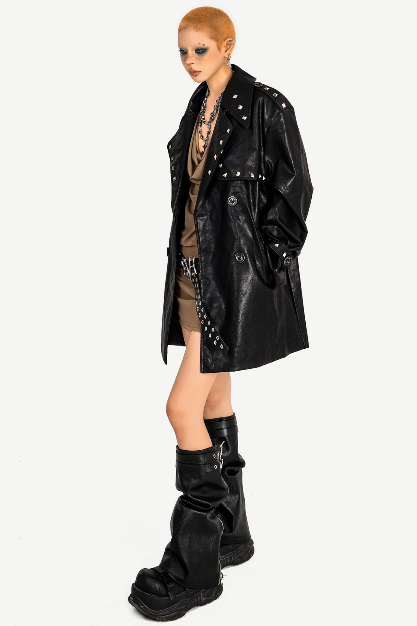 Spice Girl Studded Leather Jacket