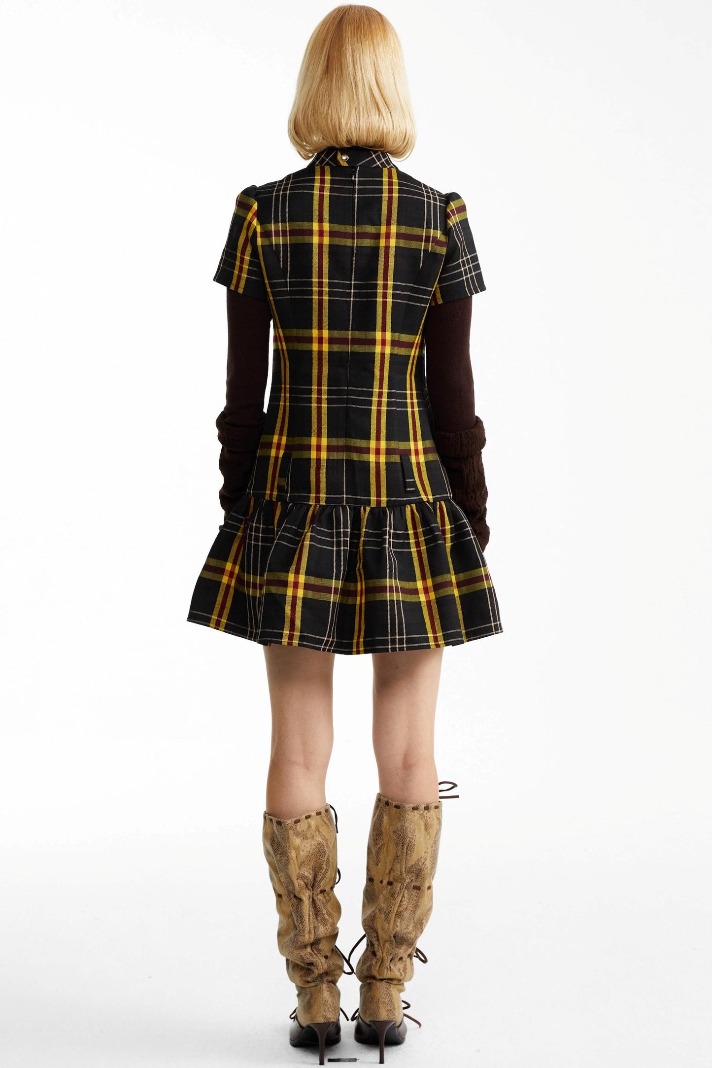 Fall Check Dress