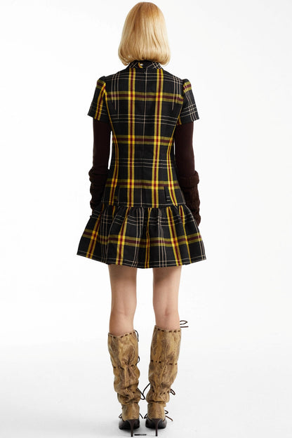 Fall Check Dress