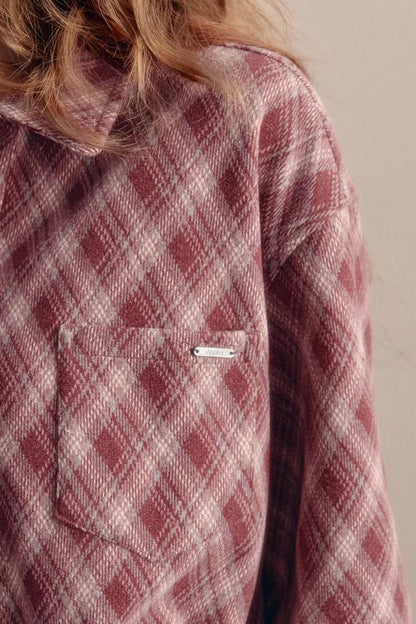 Vintage Plaid Shirt Dress