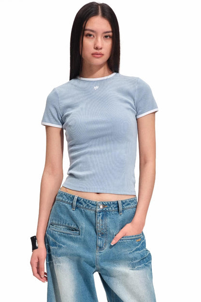 Reit-Sand-gewaschenes T-Shirt