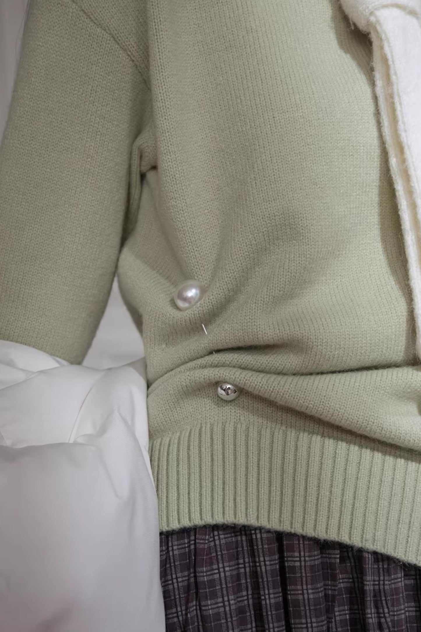 Winter-Woll-Farbblock-Pullover