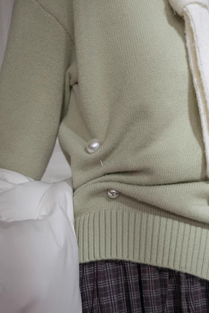 Winter-Woll-Farbblock-Pullover