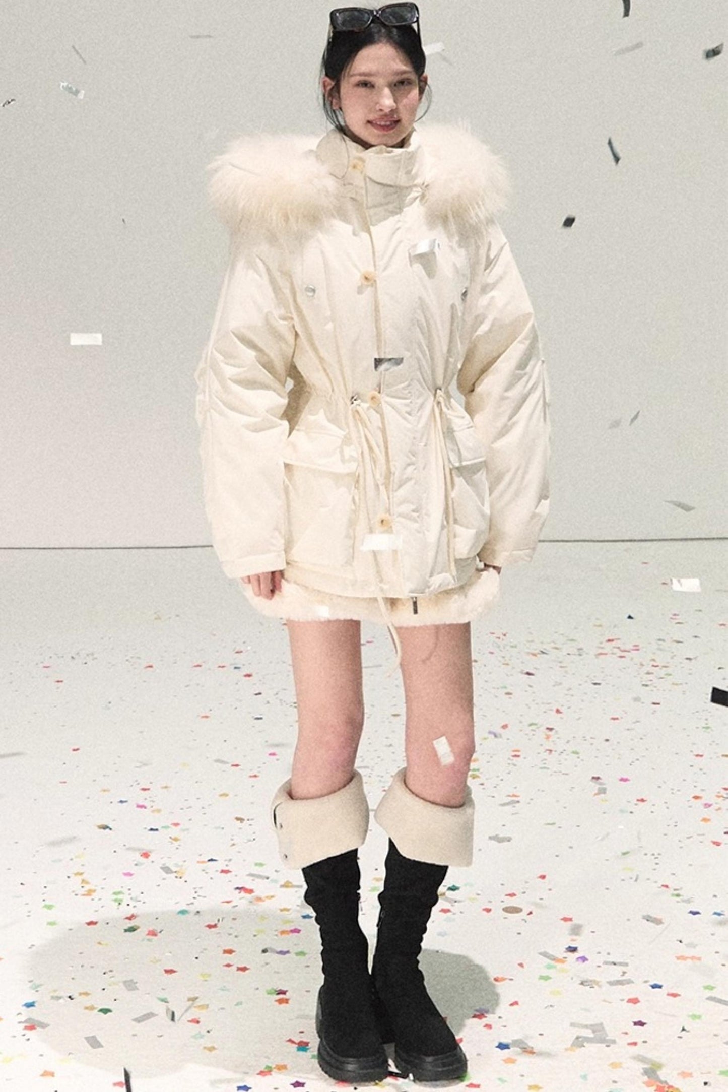 Snowfall Lace Knit Dress