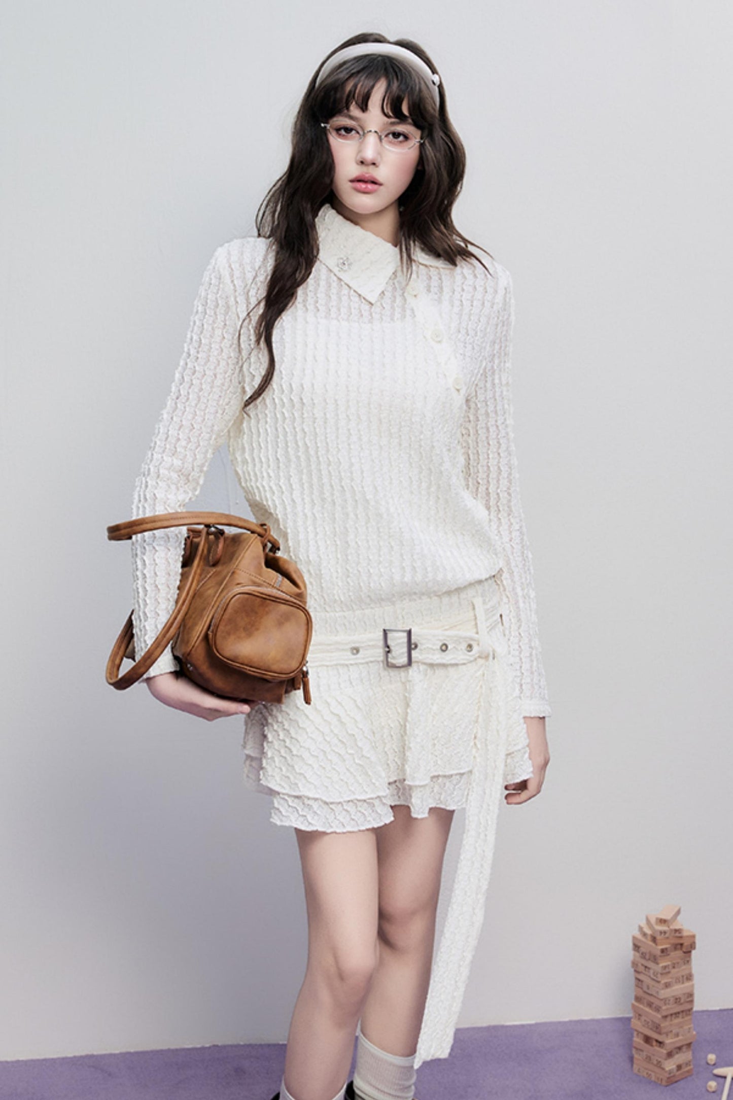 Hollow Lace Spring Halter Dress