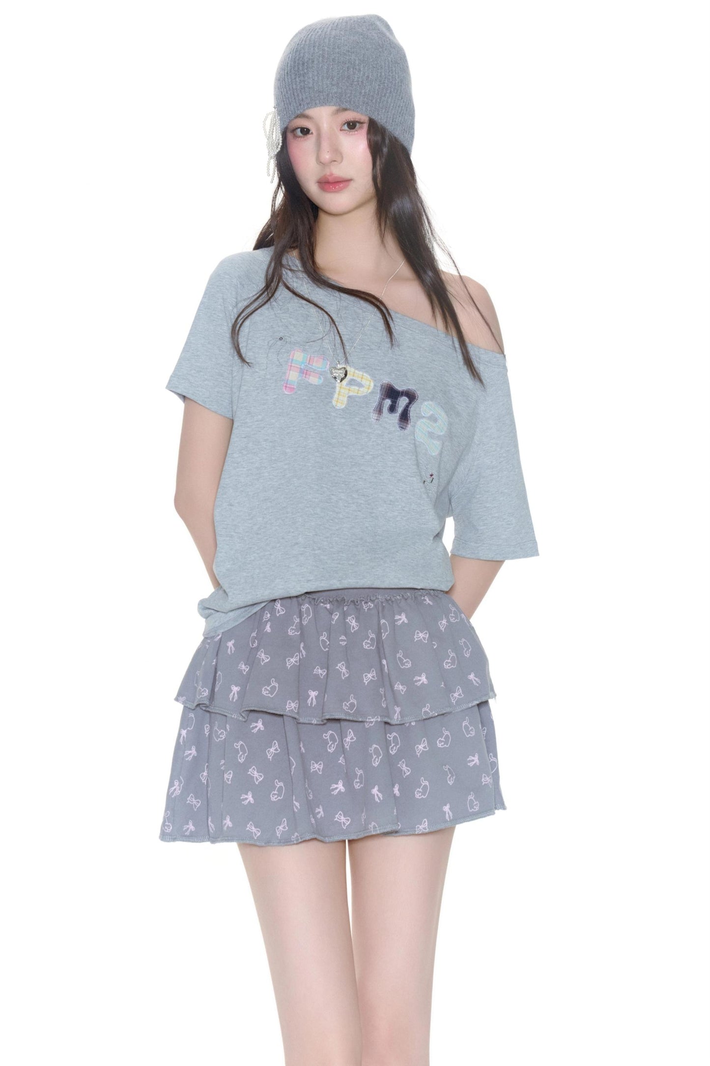 Embroidered College Tee