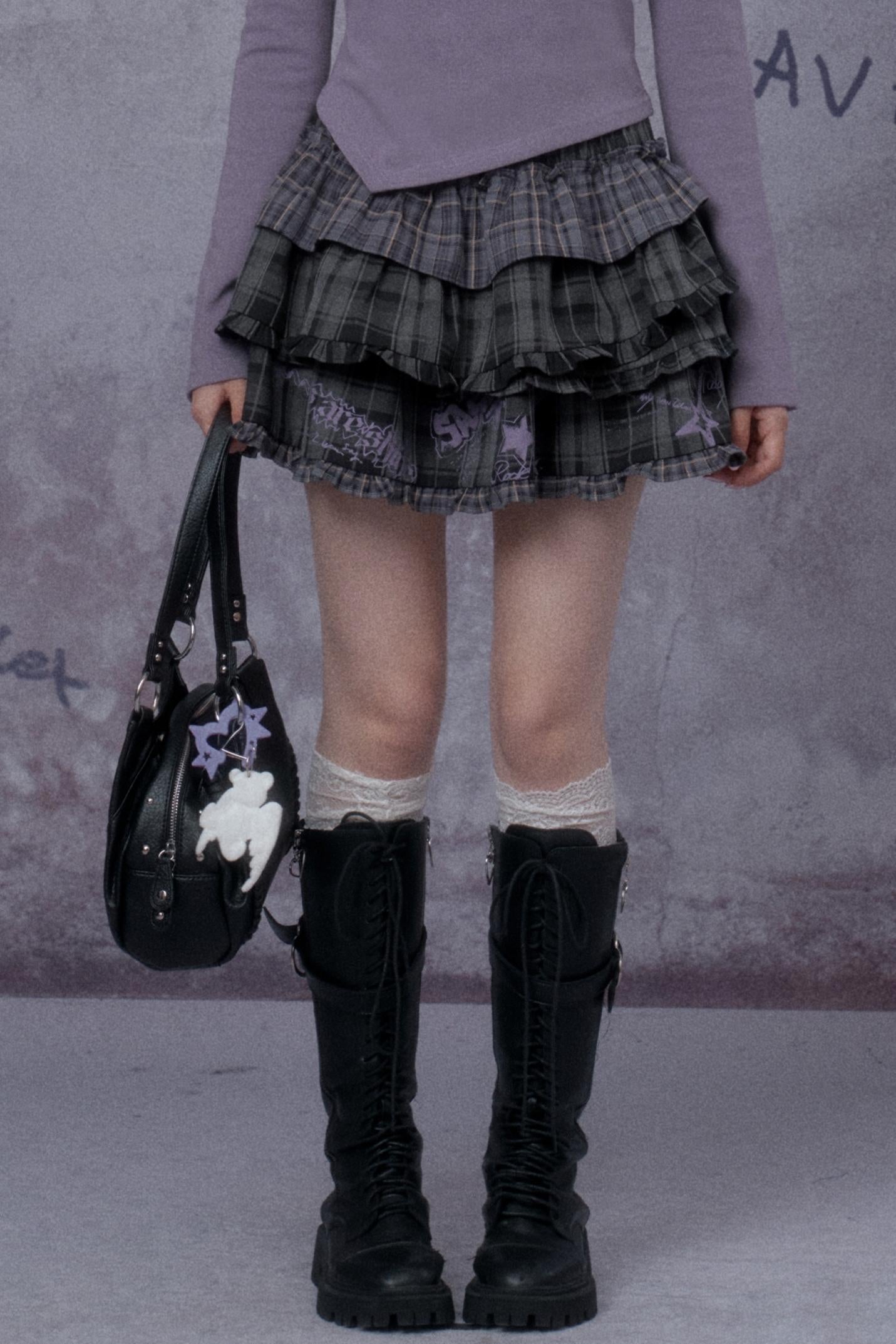 Fighting Spirit Suede Bear Bag Pendant