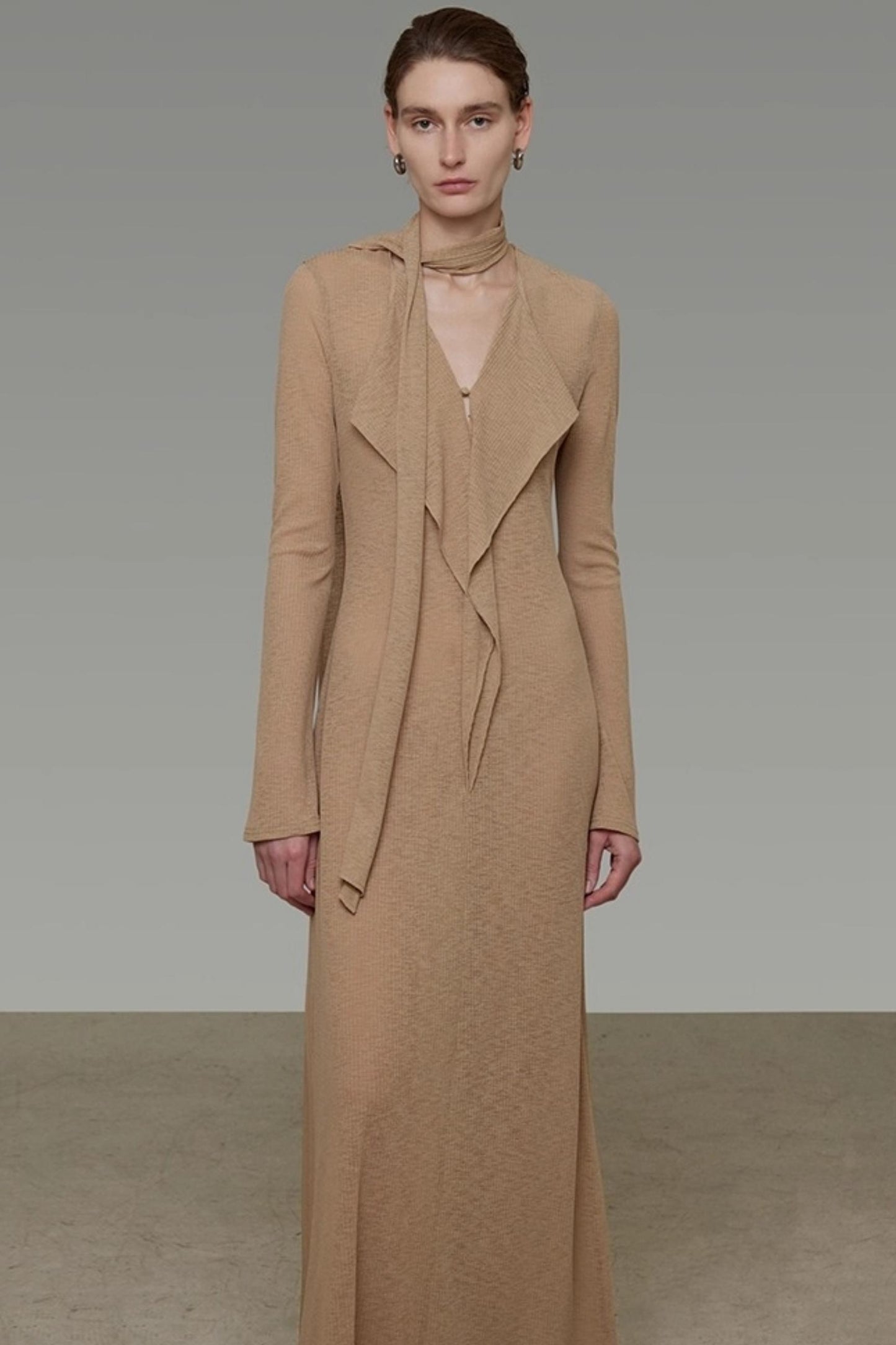 Streamer V-Neck Dress