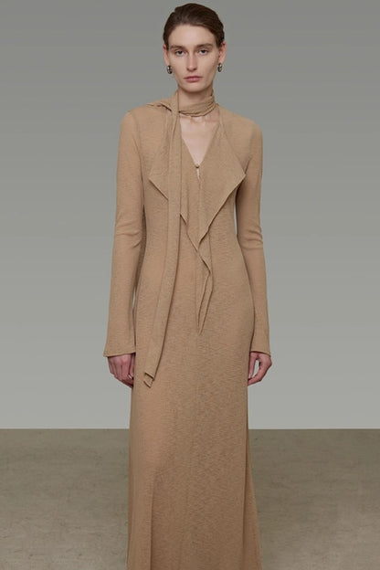 Streamer V-Neck Dress